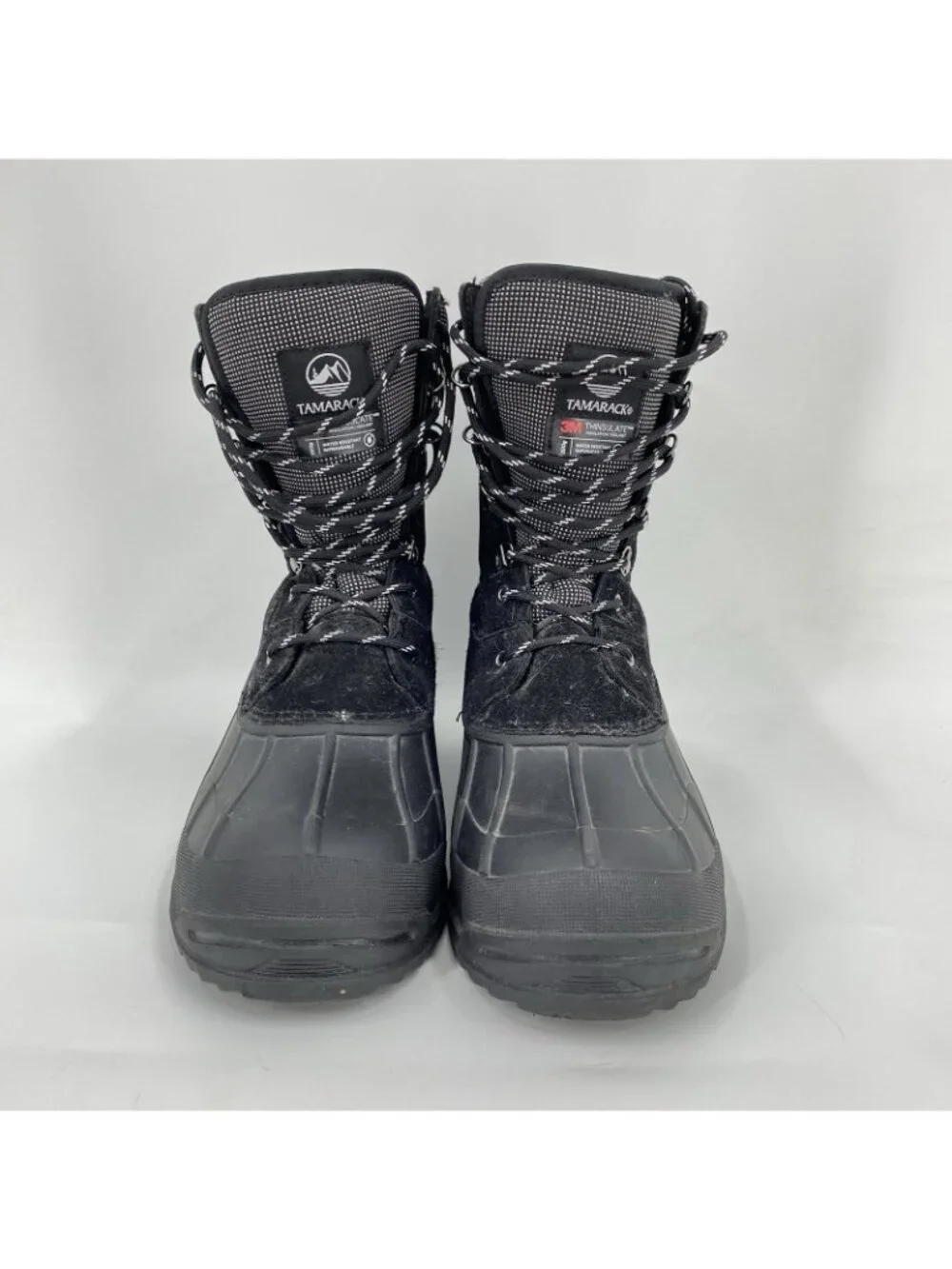 Tamarack Black Snow Winter Boots Thinsulate Water Resistant 200g Mens 9